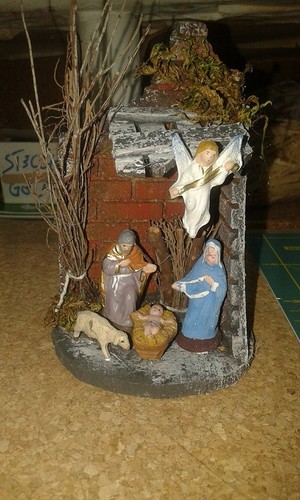 Presepe artigianale sughero - presepe,