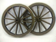Coppia ruote in legno diametro